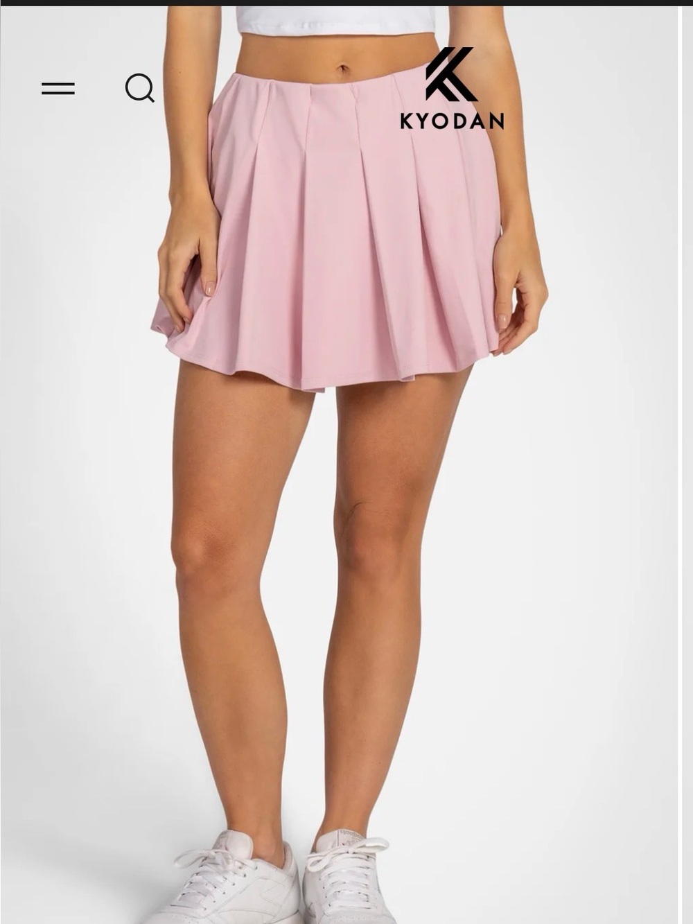 Kyodan Lyra Wide Pleat Skort sz M